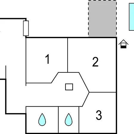 Apartment In With Kitchen Baderna